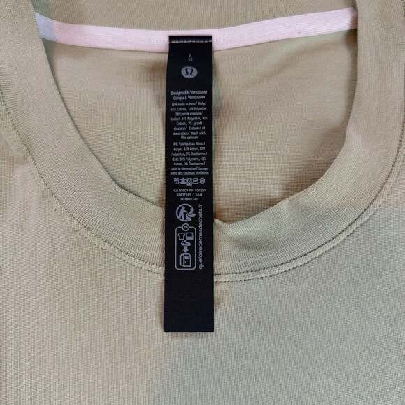 Zeroed In Short-Sleeve Shirt Honeydew  Large Lululemon - Picture 3 of 4